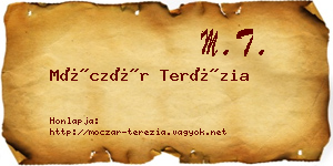 Móczár Terézia névjegykártya
