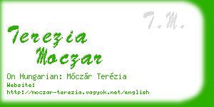 terezia moczar business card